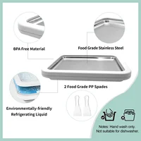 Multifunctional Rolled Ice Cream Maker Cold Sweet Fried Ice Pan DIY Household Frozen Yogurt Maker for Homemade Stir Fry Ice Tray 4