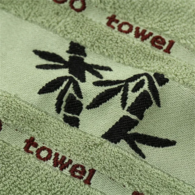 70X140CM Bamboo Big Towel Luxury Hotel Home Embroidered Bath Towel Cover Personalized Sport Gift Towels Green Coffee Cream 수건 세트 5