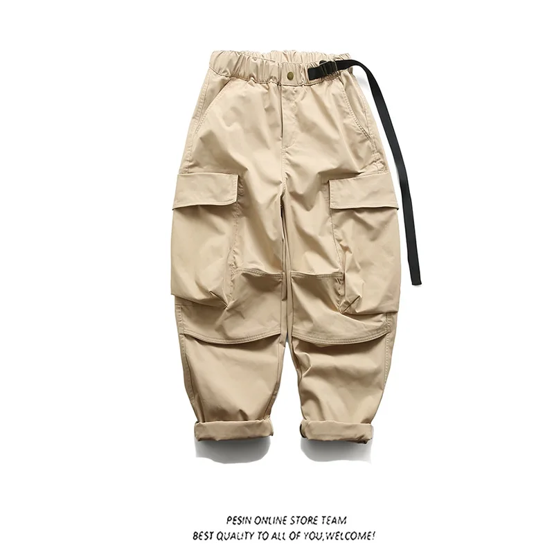 Men's Multi Pocket Workwear Pants Loose Casual Trousers Outdoor Trekking Hiking Skateboarding Sports Functional Bread Camp Longs