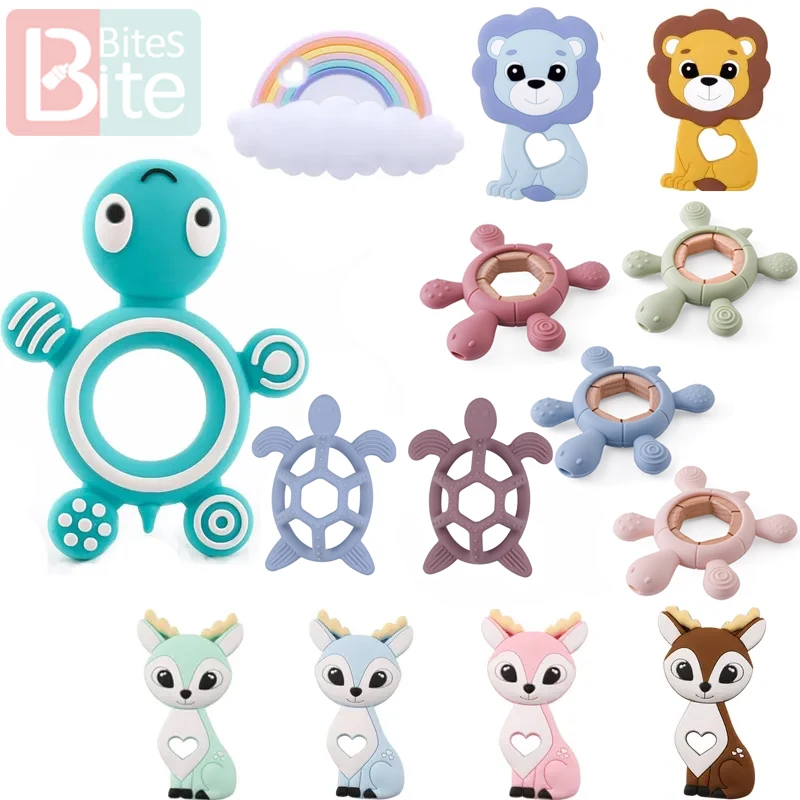 Silicone Baby Teether Turtle 1PC Food Grade Teething Toy teething toys,baby teething toys,silicone teething toys,silicone teether