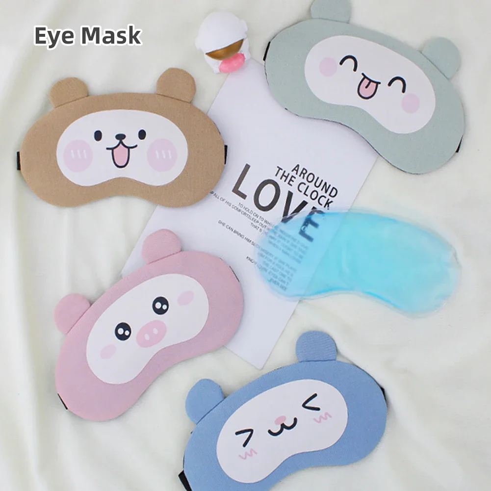 Cartoon Sleeping Rest Ice Eye Shade Cooler Bag Sleeping Mask Cover Ice Pack Cold Relaxing Eyes Care Gel Health Care Tool 6