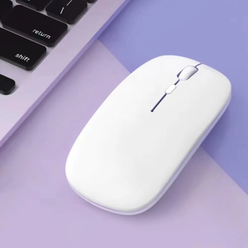 Ergonomic Silent Wireless Bluetooth Mouse with USB Receiver