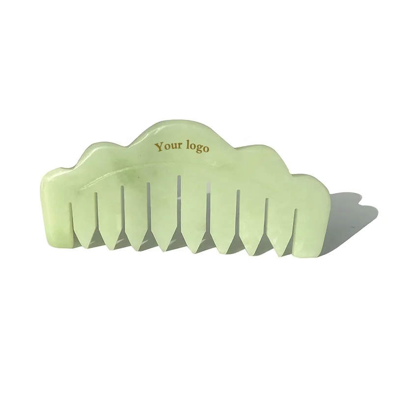 Massage Scalp Jade Gua Sha Comb Facial Detoxification Massager Tool Firming Skin Xiuyu Guasha
