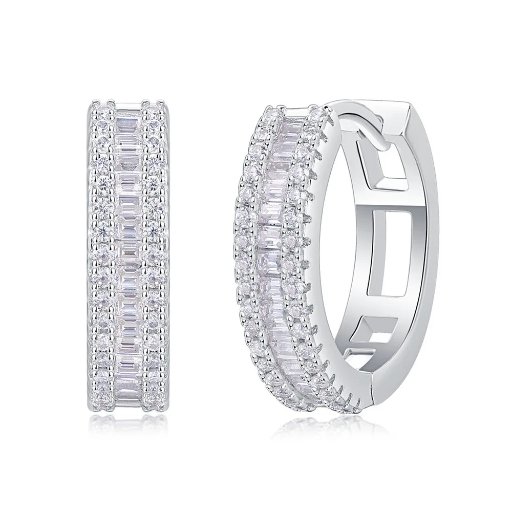 Pendientes De Aro Con Perlas De Moissanita, Plata De Ley 925, Oro De 18 Quilates, Con Certificado De Autenticidad, Perlas De Agua Dulce, Para Mujer, Moissanite