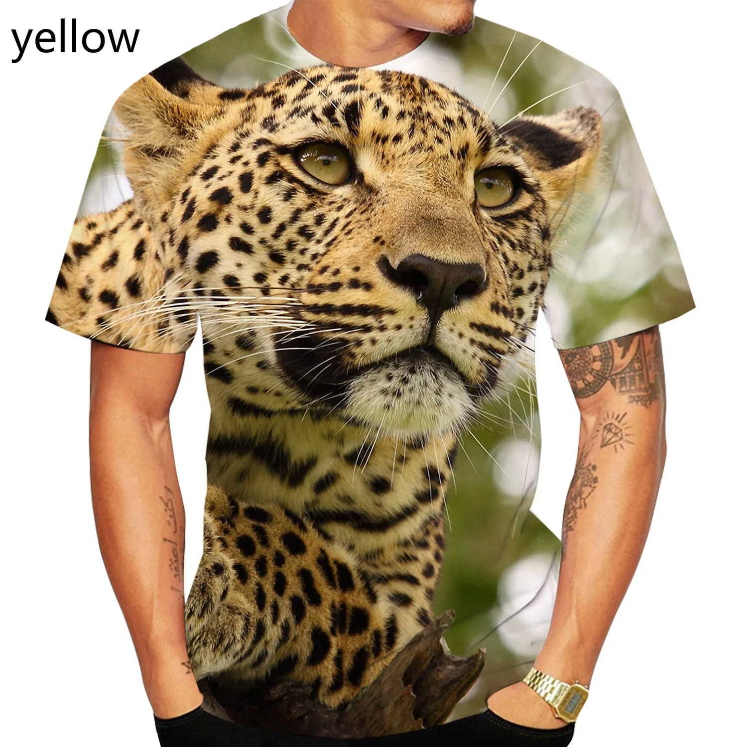 

Fashion Animal T Shirt 3d Print Cheetah Cool T Shirt For Men Women Casual Summer Sports Tops Tee