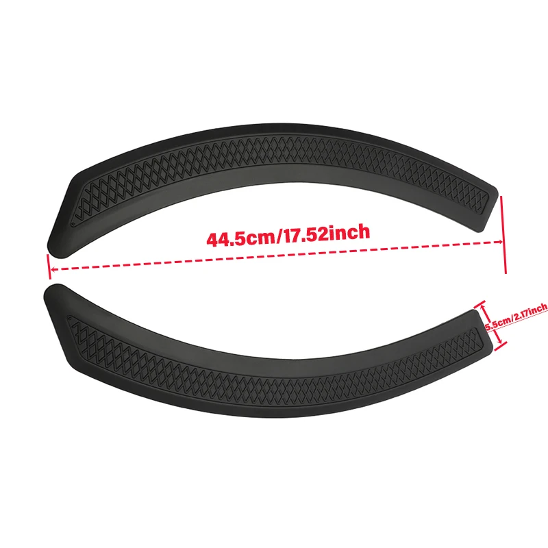 For Mitsubishi Lancer EX EVO 2008-2015 Door Fender Vent Sticker Side Wheel Eyebrow Cover Trim Sticker Guard 2pcs