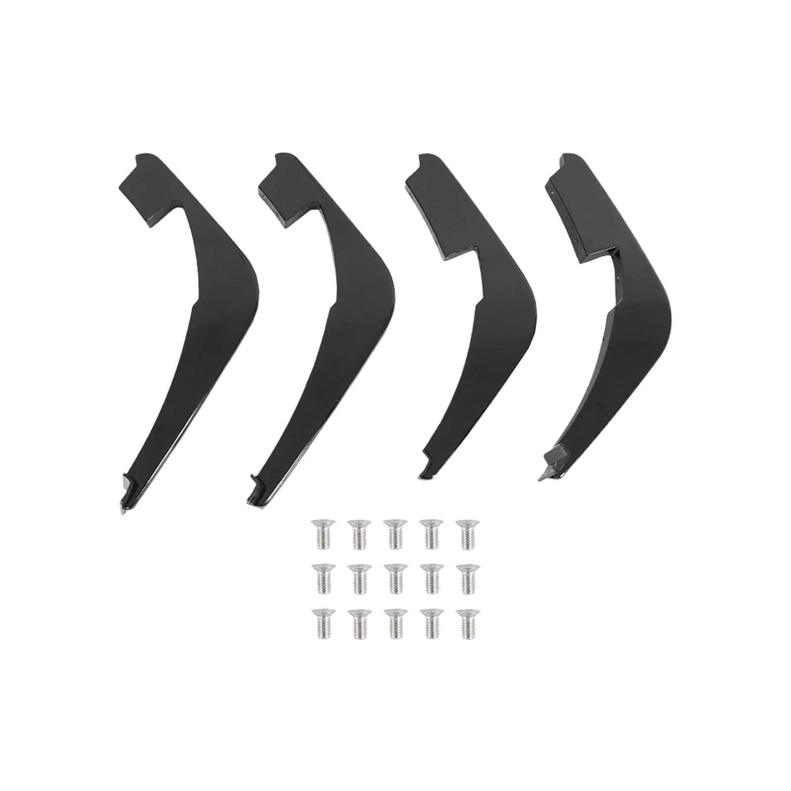 쉐보레 코르벳 C8 스팅레이/Z51 2020-2024 차량용 추가 리어 디퓨저 핀 스포일러 스플리터 글로시 블랙 자동차 액세서리