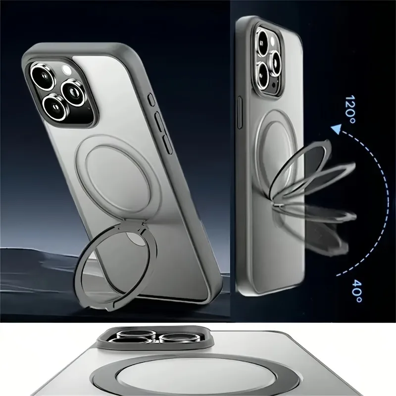 Luxury Magnetic Holder Armor Shockproof Wireless Charging Phone Case for thumbnail 7