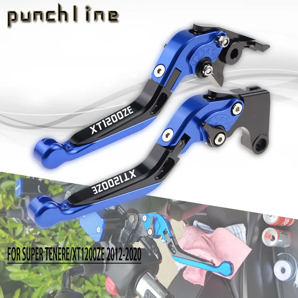 

Fit For SUPER TENERE/XT1200ZE 2012-2020 Motorcycle CNC Accessories Folding Extendable Brake Clutch Levers Adjustable Handle Set