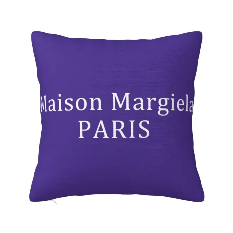 

Mm6 Margielas Letters Print Pillow Covers for Living Room Luxury Cushion Cover Velvet Pillowcase