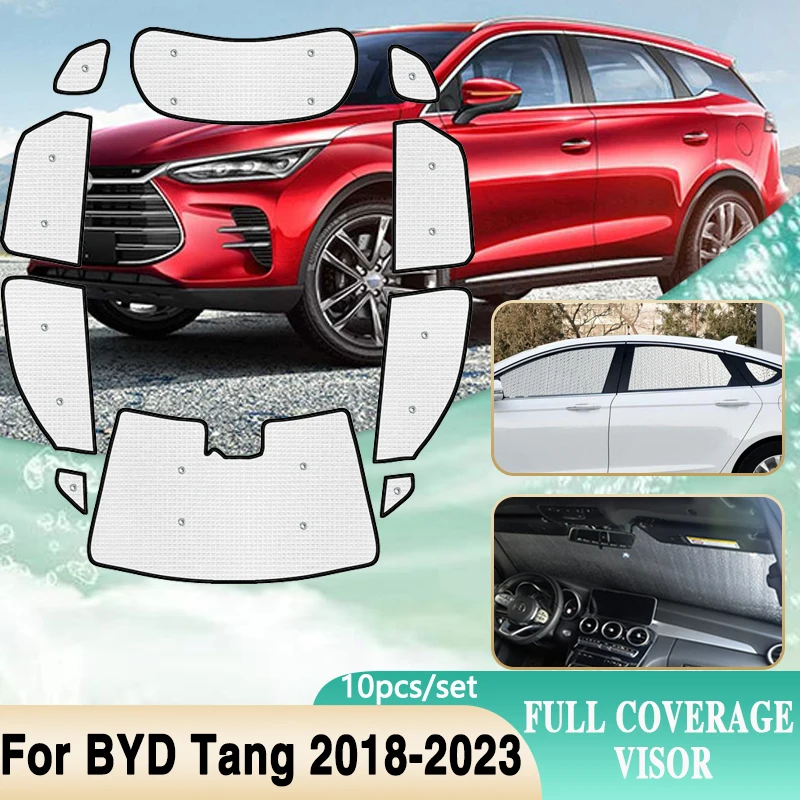 

Солнцезащитный козырек с полным покрытием для BYD Tang 2023, аксессуары Tan II EV DM 2018 ~ 2022, полноразмерный козырек для лобового стекла