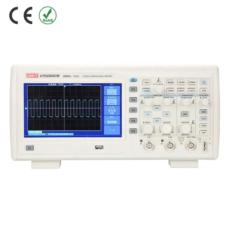 

UTD2202CM Digital Storage Oscilloscope With Bandwidth 200MHz
