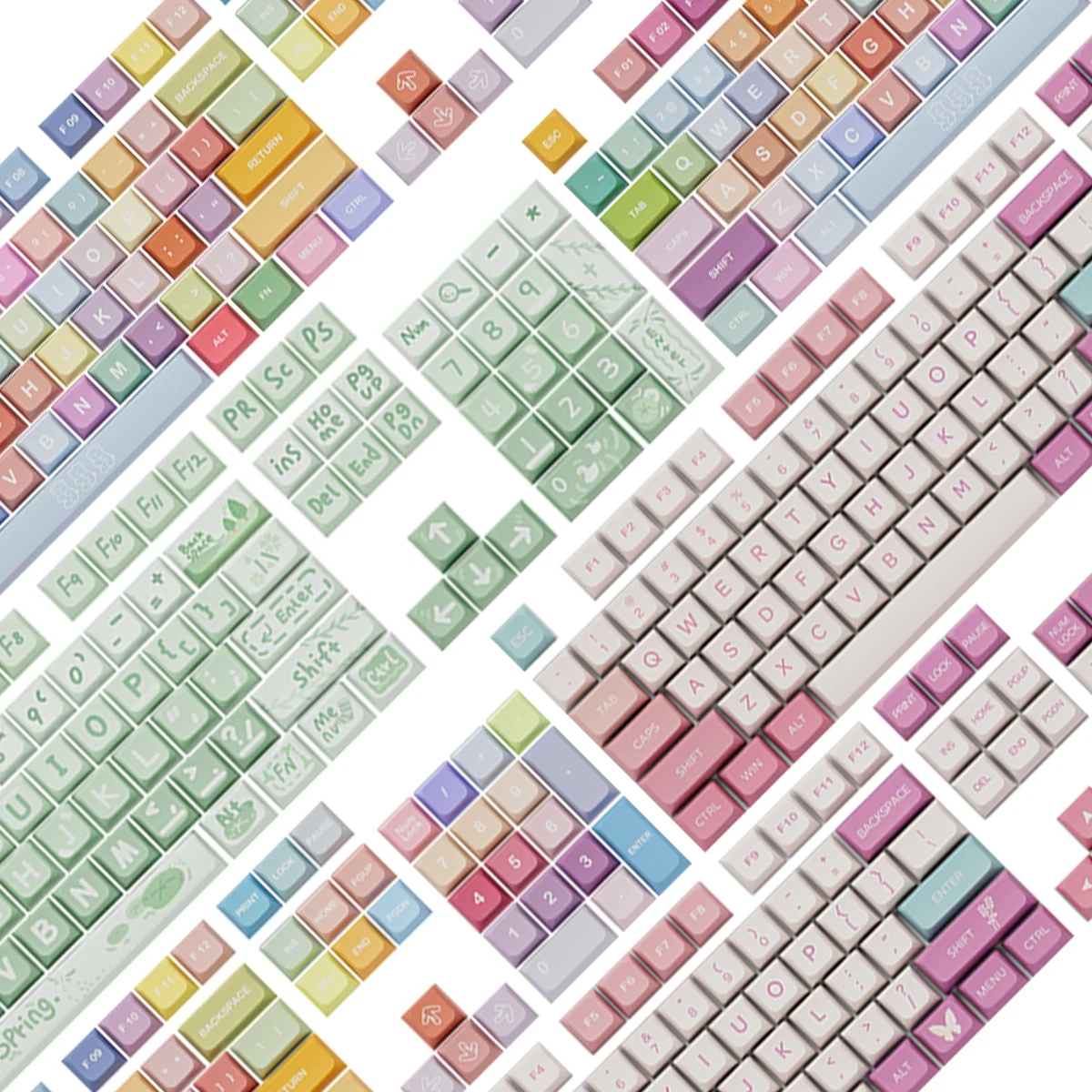 

Gummy Bear/Xiyun/Purple Bear/Craft Brew/Famicom/Spring Outing Keycaps XDA/Cherry Profiler PBT Mechanical Keyboard Keycaps