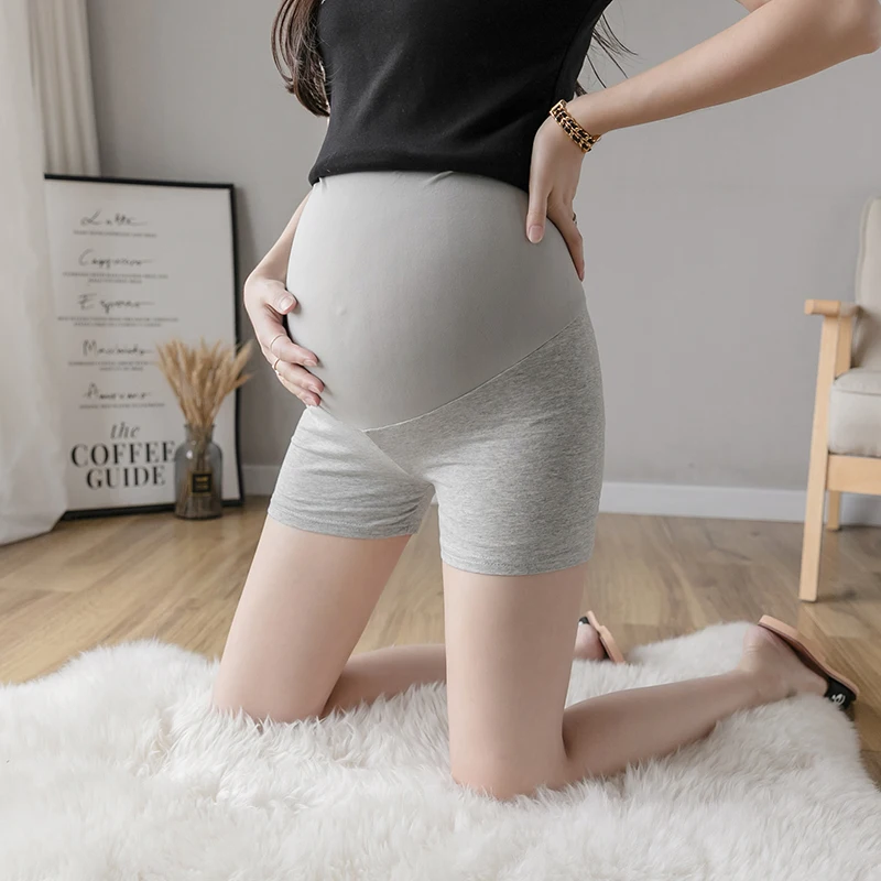 

Summer Thin Cotton Maternity Short Legging Seamless High Waist Belly Underpants Clothes for Pregnant Women Hot Pregnancy Shorts