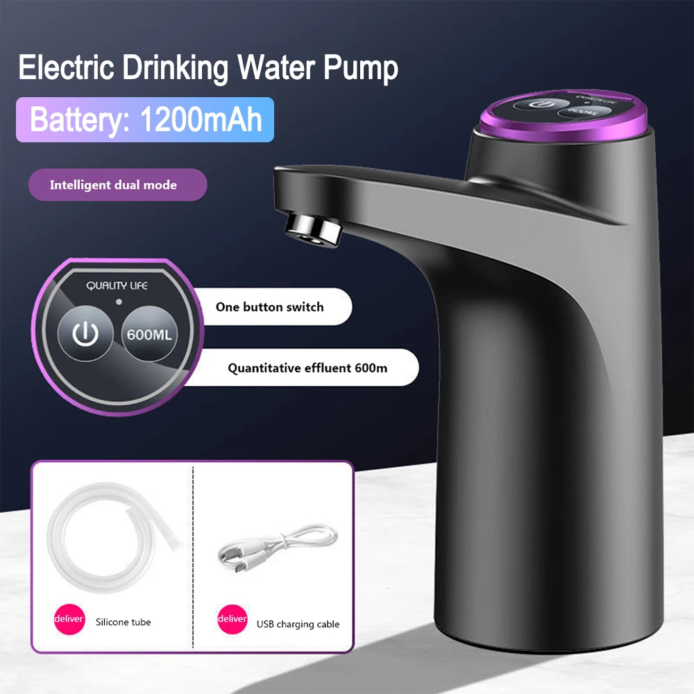 USB Auto Drinking Pumper One Button Switch Quantitative Water Output Barrel Water Dispensers