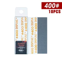 10Pcs DSPIAE Wsp Element Tools Die-Cutting Adhesive Sandpaper 75*25mm Adhesives Sealers Sandpaper For model hobby tool 2