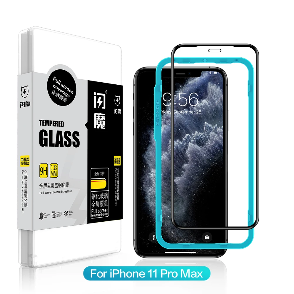 moVear - premium glass screen protector - mSHIELD 3D PRO-E - compatible with iPhone 11 Pro MAX/Xs Max [6.5] - bubble free and scratch resistant - 1 pack
