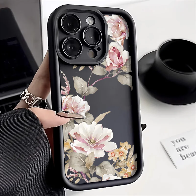 Elegant Floral Phone Case - Stylish Protective Cover with Flower Design
