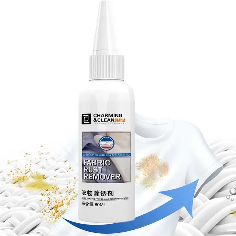 

Rust Stain Remover Clothes Gentle Safe Rust Remover For Clothes Multifunctional Rust Stain Cleaner For Down Hair Clothing Cotton