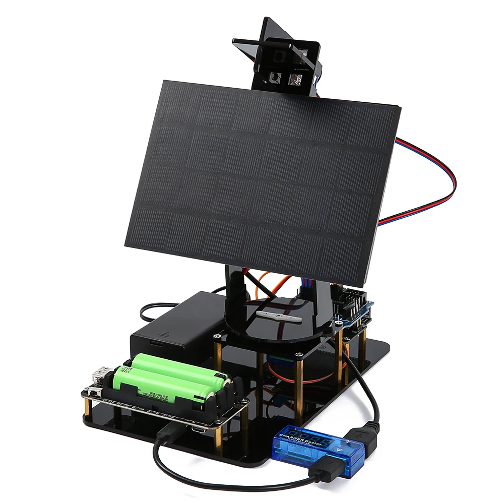 KUONGSHUN 연령 8+ 교육 키트 Arduino STEM용 스마트 태양광 추적기 시스템 추적 스타터 키트
