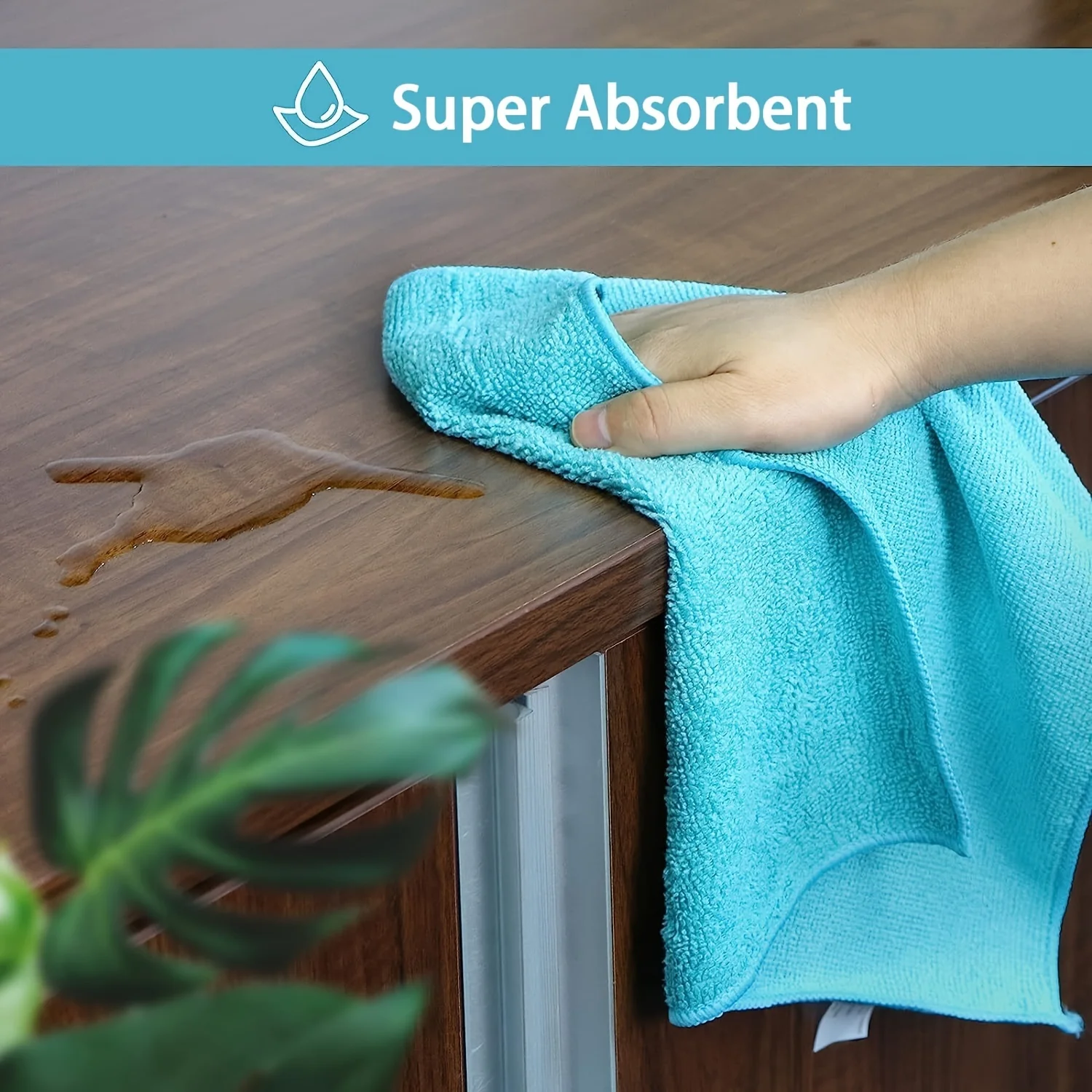 Ultra Absorbent Microfiber Cleaning Cloths - Streak-Free for Outdoor, Bathroom, Kitchen & Patio