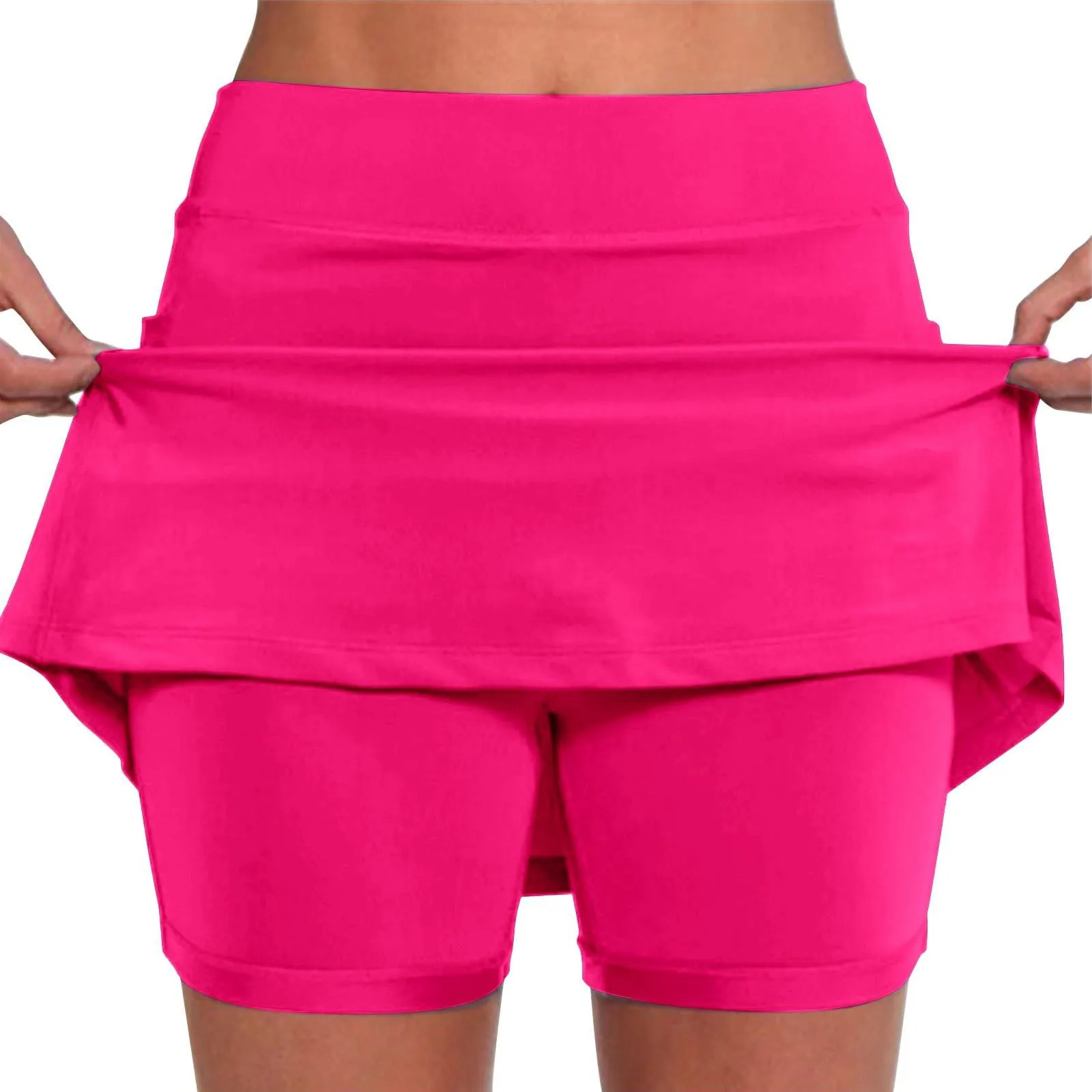 

Summer Slim Yoga Shorts New Short Skirts Ultra Short Mini Skirts Gym Exercise Running Fitness Tennis Anti-Light Sports Skirts