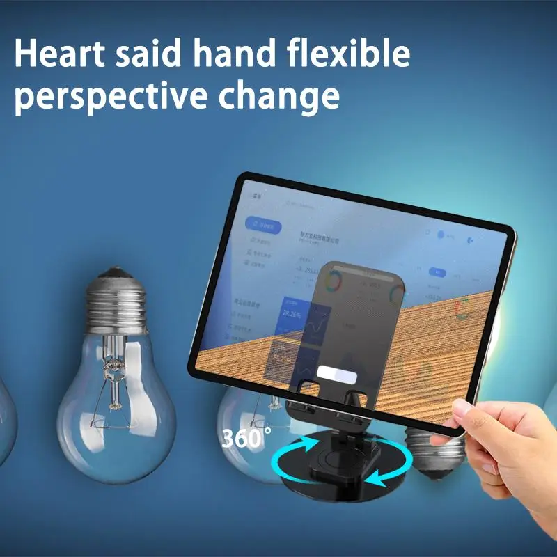

360 Degree Rotating Aluminum Alloy Mobile Desktop Stand