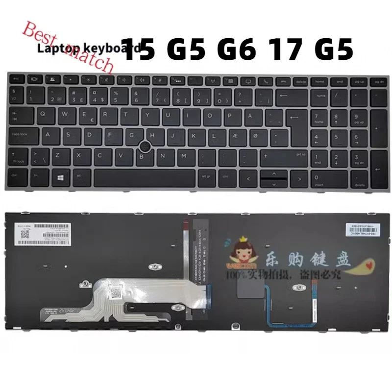 Tastiera Per Laptop Retroilluminata Usa Per Hp Zbook 15 G5 G6 17 G5 Mobile Workstati Retroilluminazione Inglese