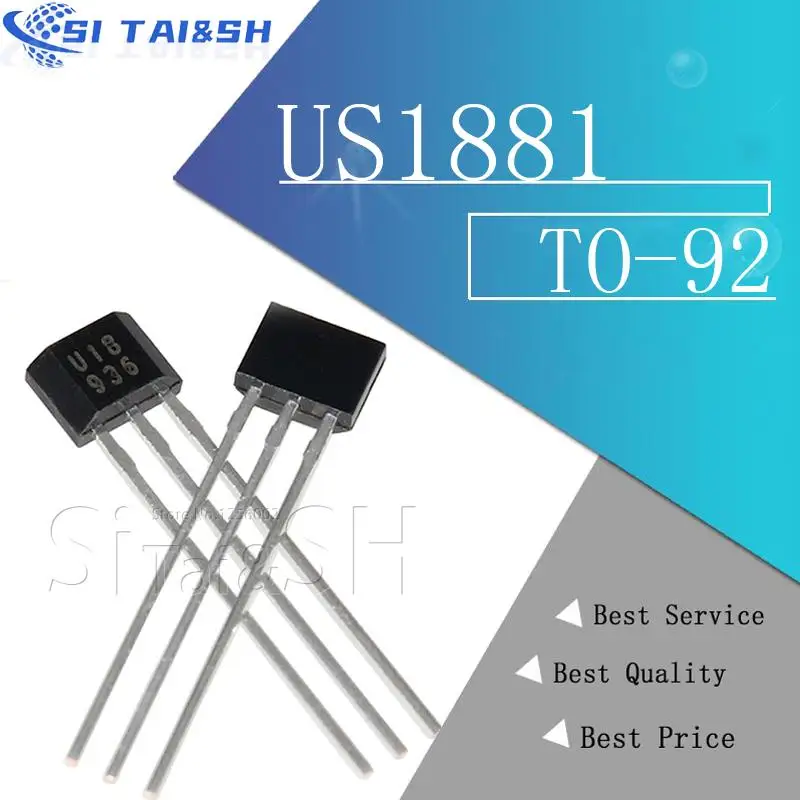 20pcs U18 Us1881 To92 Oh188 1881 U18 To92 Hall Effect Sensor