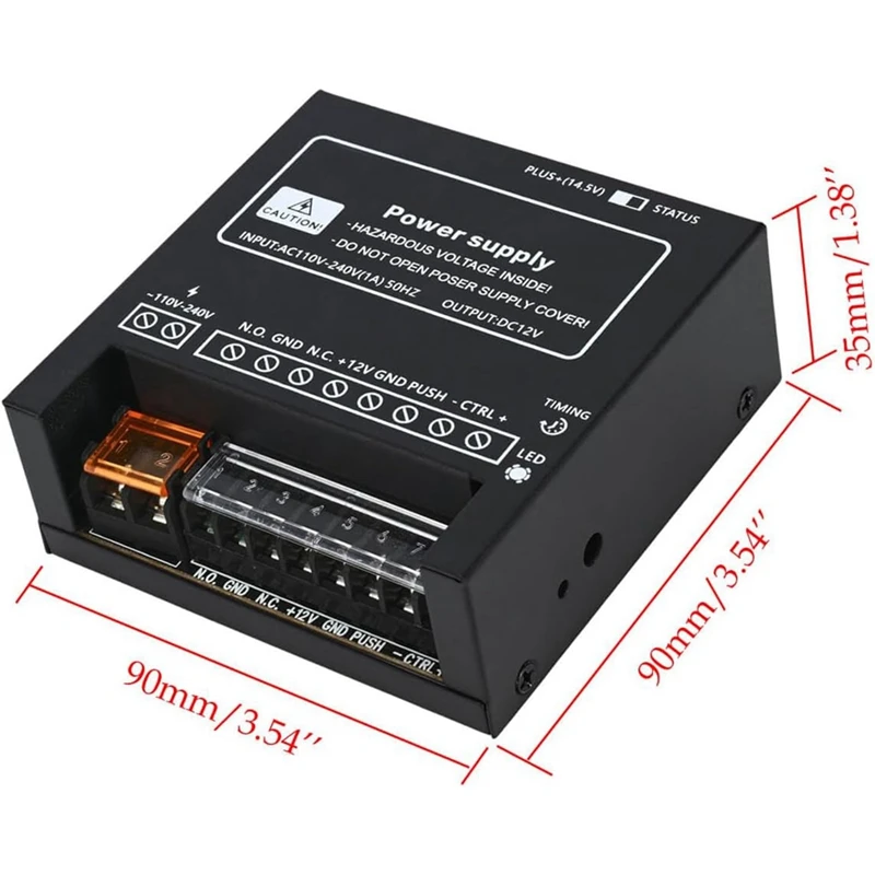 Power Supply Controller For Door Access System Electric Lock Intercom Camera Input 110V-240V AC To Output 12V DC 4A Easy Install