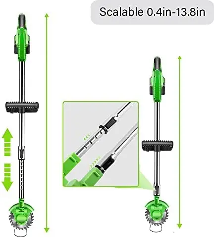 초경량 무선 잔디 깎는 기계 배터리 구동 전기 잔디 트리머 및 커터는 좁은 곳에서 사용할 수 있습니다.