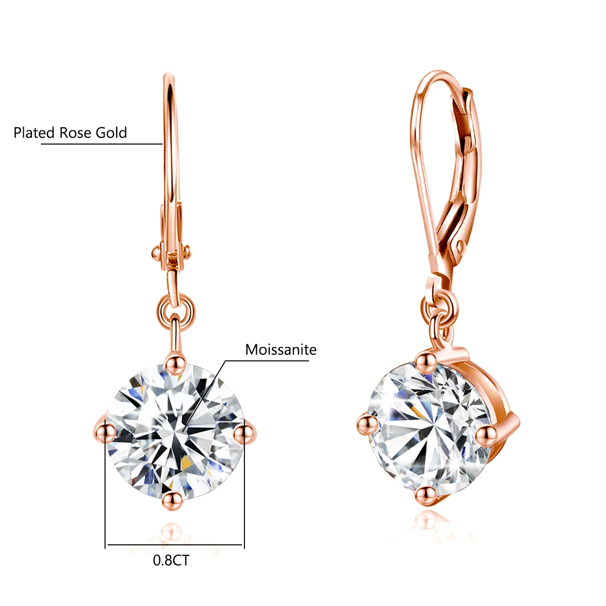 レッドウッドブランド合計は 2.4ct 7 ミリメートルラウンドカットモ 