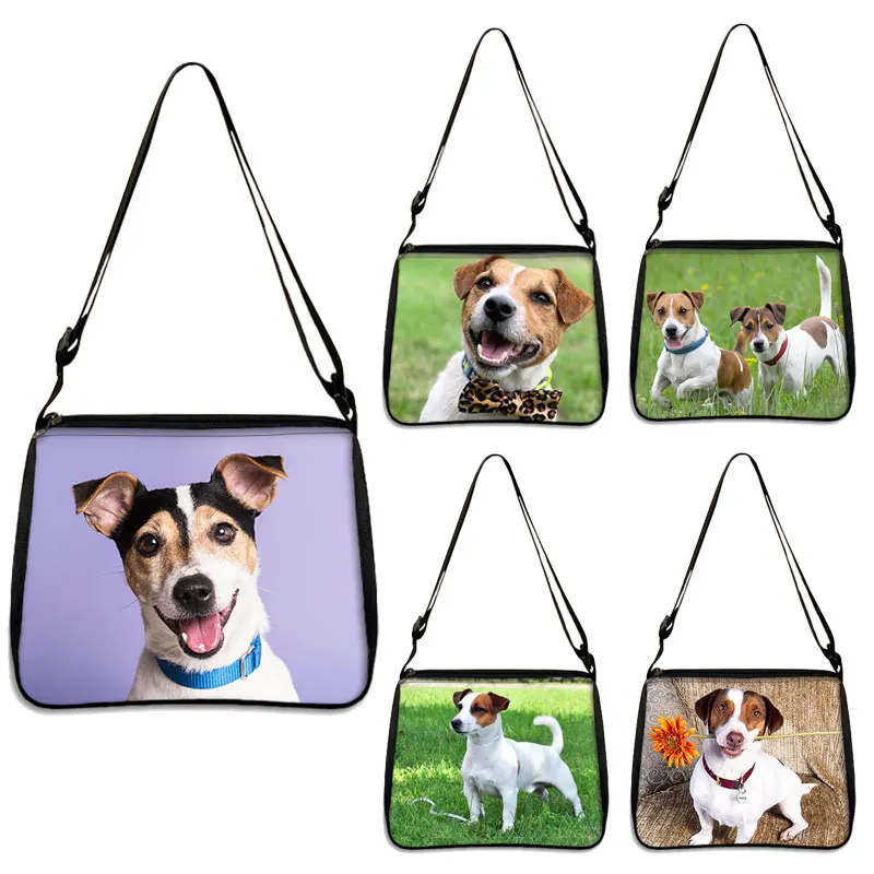 Cute Jack Russell Terrier Print Messenger Bag Borsa Da Donna Cartoon Dog Clutch Girl Borsa A Tracolla Fortravel Casual Tote Bags