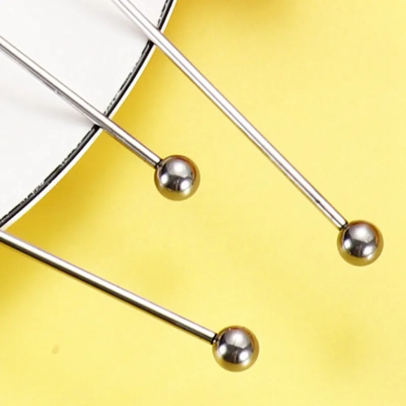Swizzle Mixing Manual Rod cocktail stir sticks Stainless Steel Creative Mixing Cocktail Stirrers Sticks For Wedding Party Bar Accessories