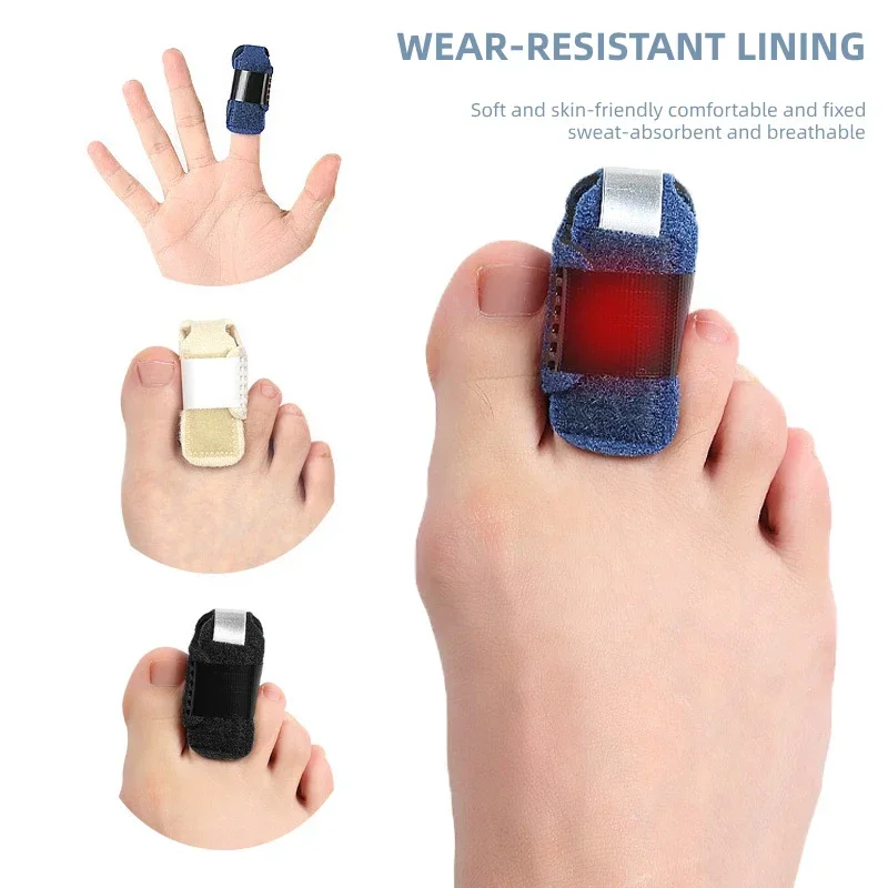 1Pcs Toe Splint Straightener Hammer Separator Corrector Crooked Fingers Claw Stabilizer Support Feet Care Corrector Pain Relief
