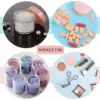 Wholesale Custom Empty Lip Scrub Box With Logo Lip Butter Acrylic 10/20ML Jars For Lip Balm,Makeup,Eye Shadow, Rhinestone 6