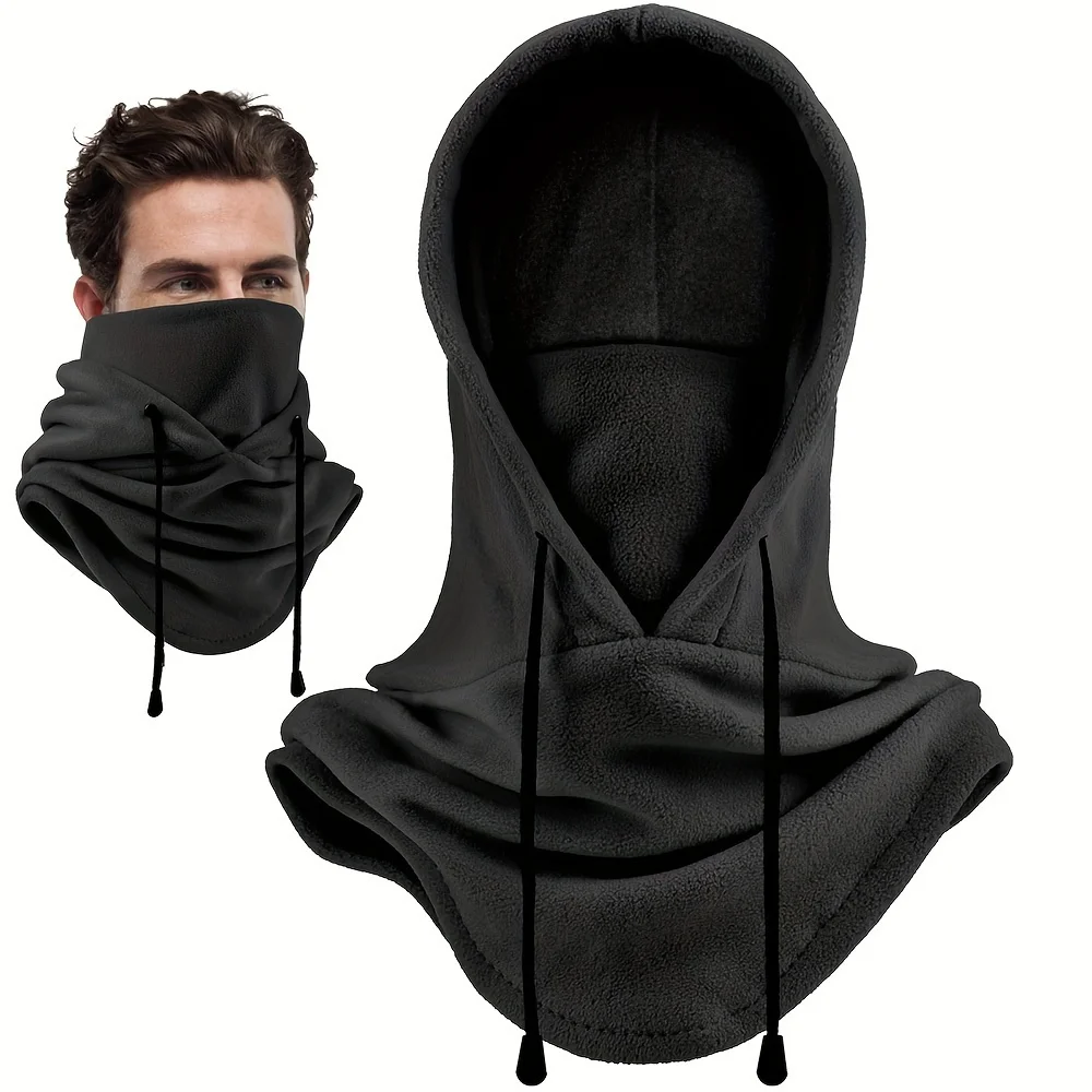 Winter Balaclava Mask Windproof Warm Soft Polar Fleece Cycling Ski Face Cover Thermal Adjustable Neck Cover Motorcycle Mask
