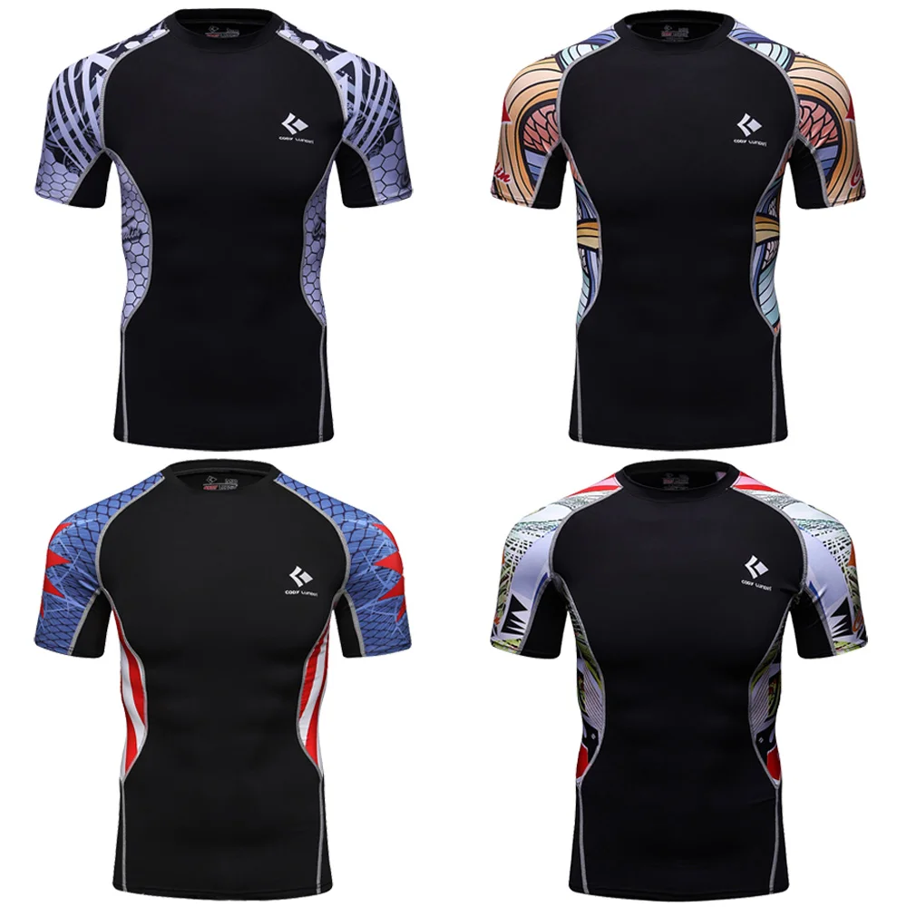 Cody Lundin Rash Guards BJJ T-shirt For Men Rashguard Grappling MMA Jiu Jitsu Shirts No Gi Sport Gym Shirt Boxing Fight Wear