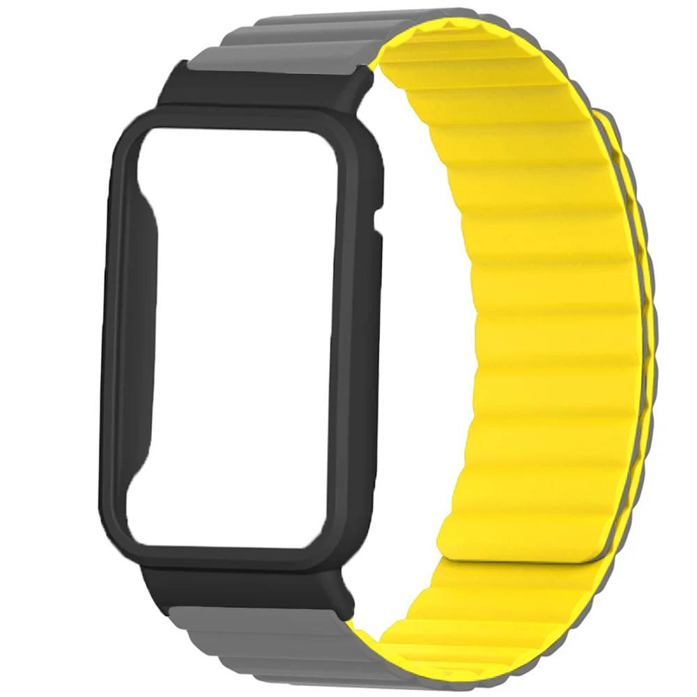 Silicone Link para Xiaomi Relógio Banda 7pro 45 mm Pulseira de Loop Magnético Original Miband Série 7pro Pulseira Relógio Acessórios 26.1 mm - Image 2