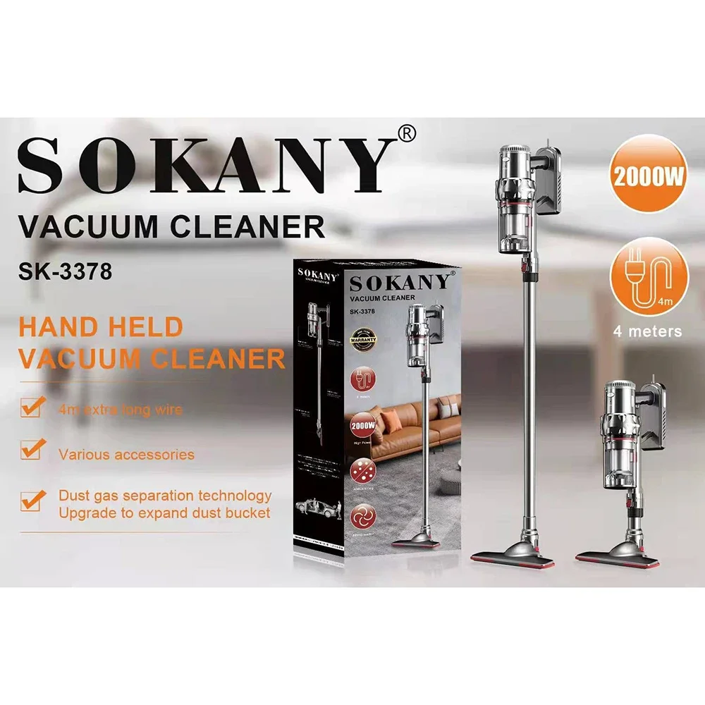

Houselin Corded Vacuum Cleaner, 2000W Stick Vacuum Handheld Household Vacuum Cleaner for Hard Floor, and Pet Hair