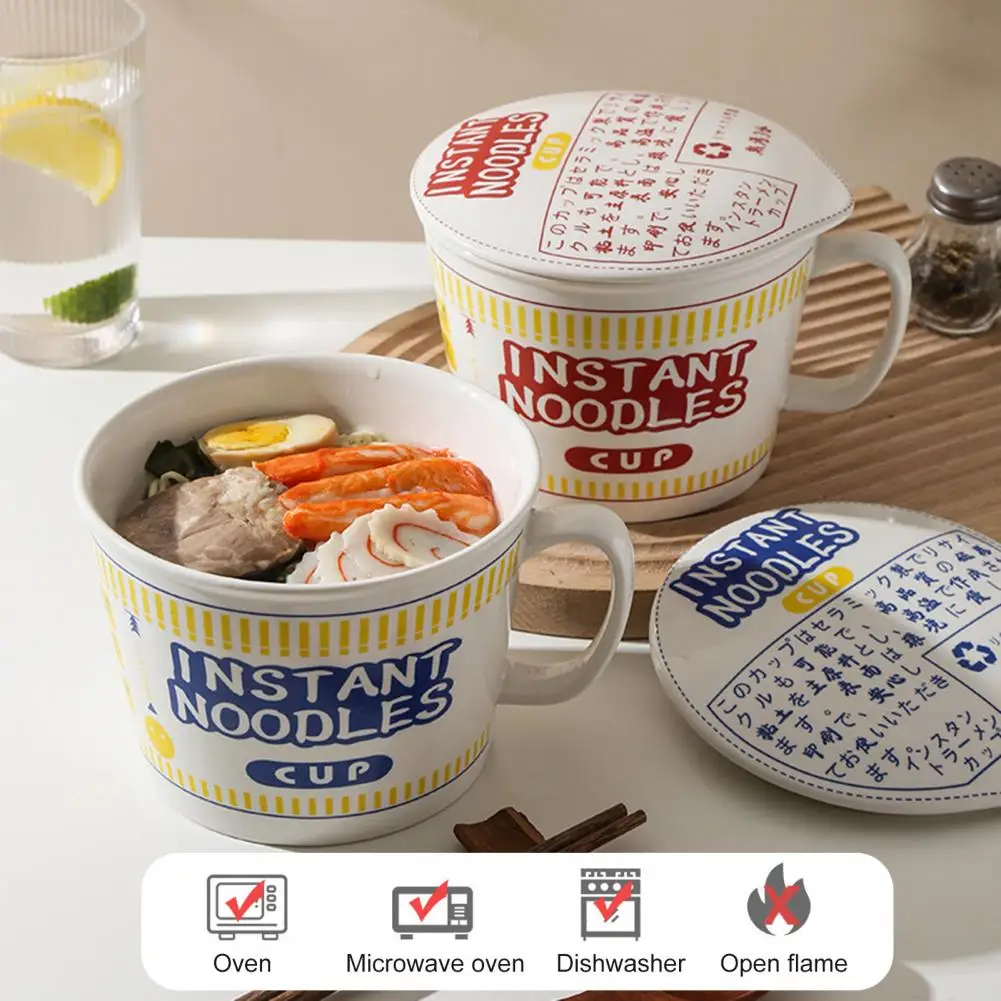 Durable Ramen Bowl Ceramics Soup Bowl Foodcontact Grade Storing