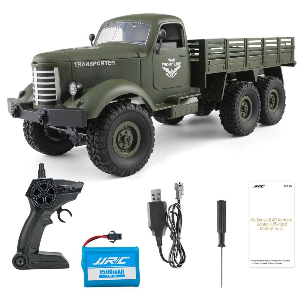 JJRC Q60 Q64 RC Truck Military Trucks 116 Remote Control Army Armored