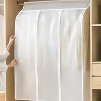 Garment Bags Dust Cover Coat Hanging Clothes Storage Bag Premium Thickened Clothing Organizer Moisture-proof Clothes Cover 1