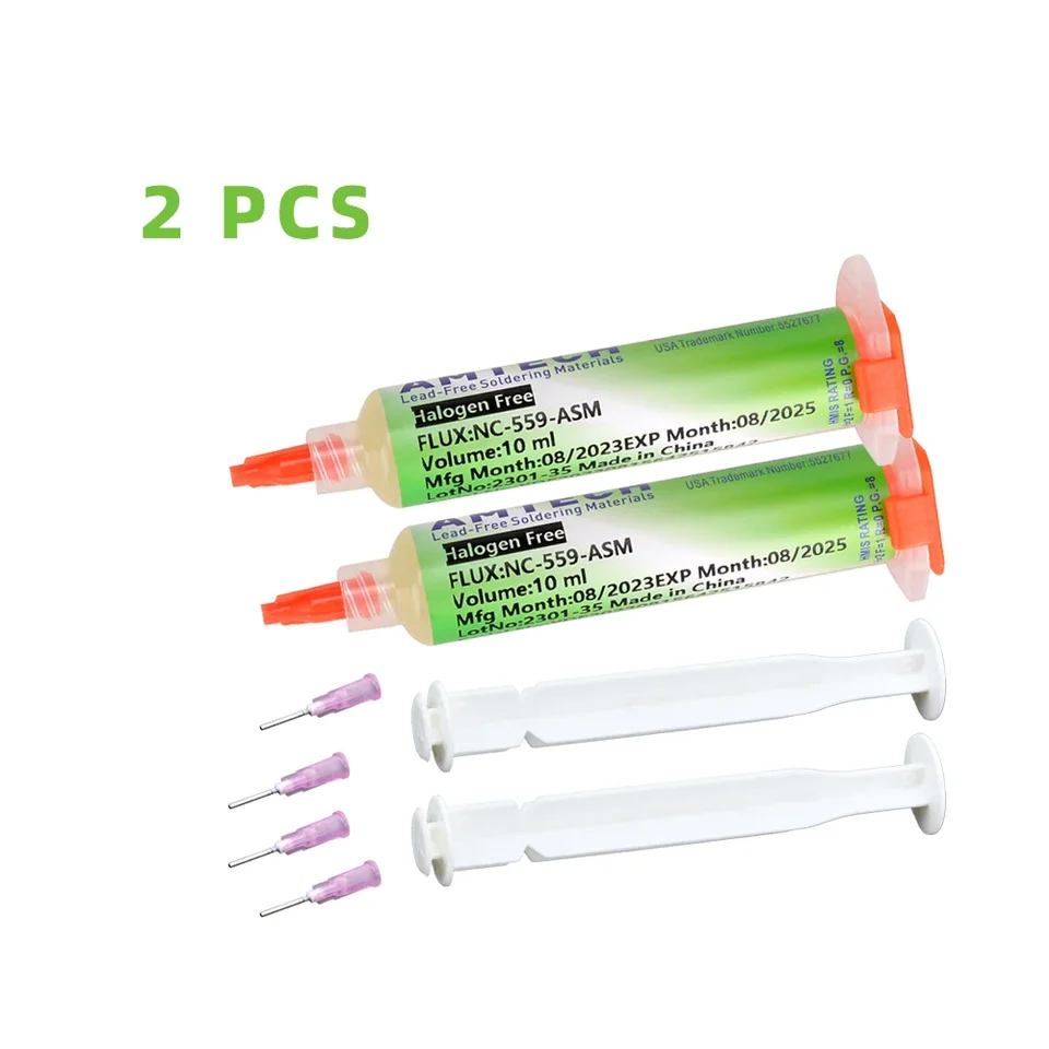 BGA PCB No-Clean Solder Welding Advanced Oil Flux Grease 10cc Soldering Repair Paste NC-559-ASM_voghion.com