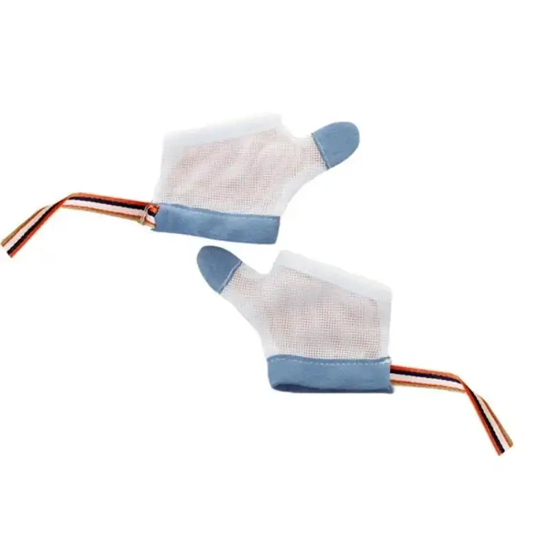 1 Pair of Baby Gloves for Infants Prevent Finger Sucking Reusable Mesh Children's Anti Biting Thumb Stopping Addiction