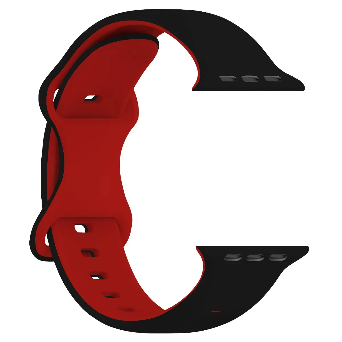 Cinturino per iWatch 42/44/45/49mm 38/40/41mm Cinturino sportivo in silicone alla moda per orologi serie Ultra2 Se 9/8/7/6/5/4/3_voghion.com