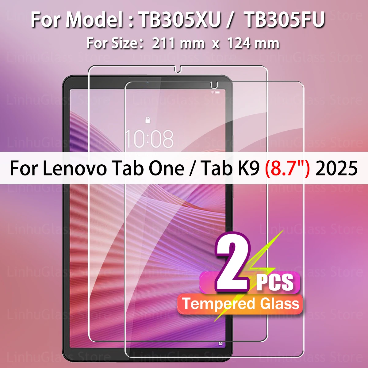Premium 2-Pack Tempered Glass Screen Protector