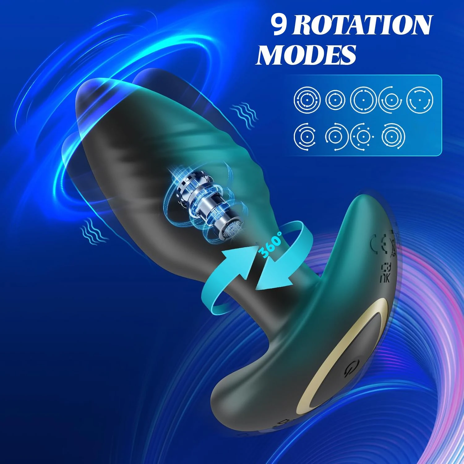 APP Vibrator Anal Plug Rotating Butt Plug Dildo Vibrator Adult Female Sex Toy Bluetooth G Spot Vagina Clitoris Massage Vibrating