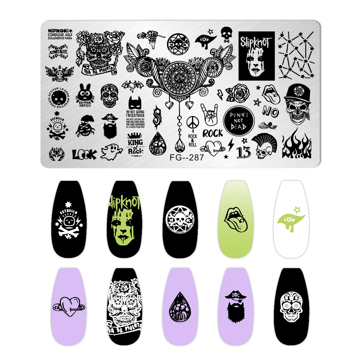 Easter Halloween Nail Stamping Plates Pumpkin /Skull /Flowers /Star Stainless Steel Printing Stencil Reusable Nail Steel Plate 5