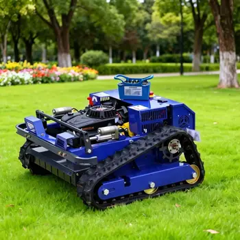Tosaerba per tutti i terreni CE EPA personalizzato, tosaerba robot con telecomando con cingolo in gomma agricolo
